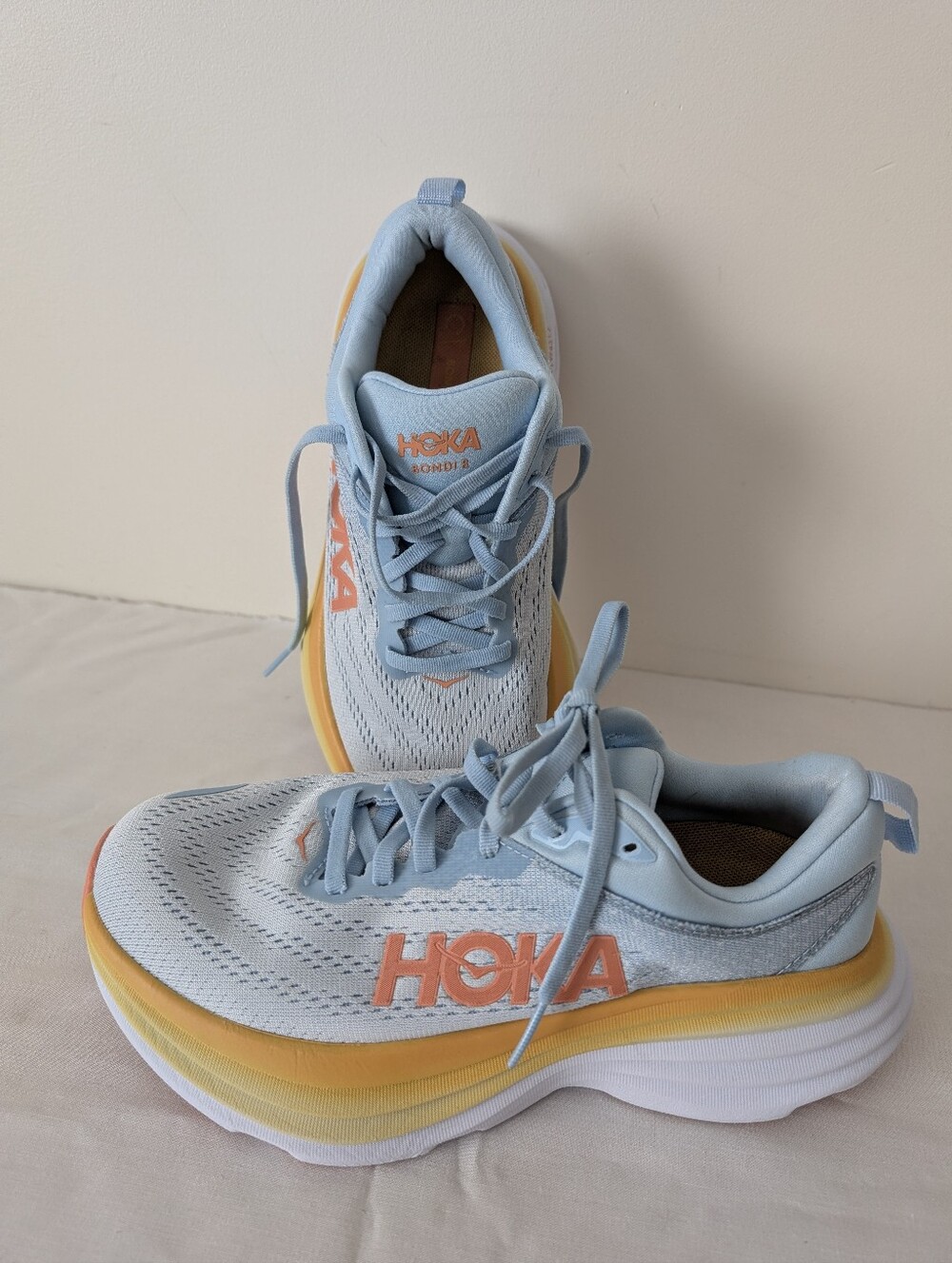 Hoka One One Bondi 8 Wide - Women Size 6D Summer Song Country Air 1127954 SSCA